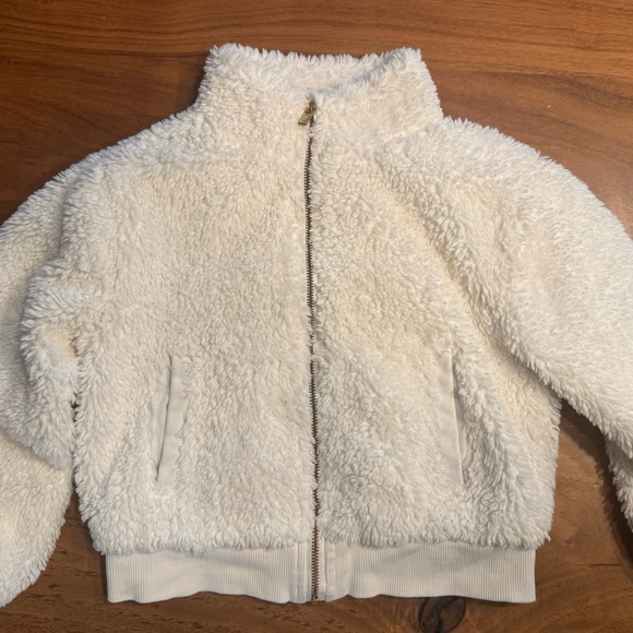 Janie and Jack Other - Janie and Jack Sherpa Cropped Jacket | Jet Ivory | GUC | Cozy Fall Layer